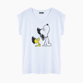 Camiseta PUNKY SNOOPY relaxed fit mujer