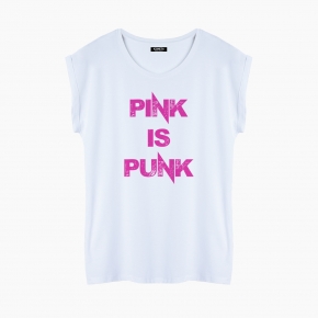 Camiseta PINK IS PUNK relaxed fit mujer