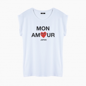 Camiseta MON AMOUR relaxed fit mujer