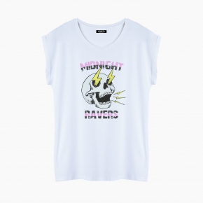 Camiseta MIDNIGHT RAVERS relaxed fit mujer