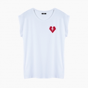 Camiseta ROCKER HEART relaxed fit mujer