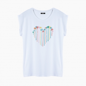 Camiseta LOVE PALM relaxed fit mujer