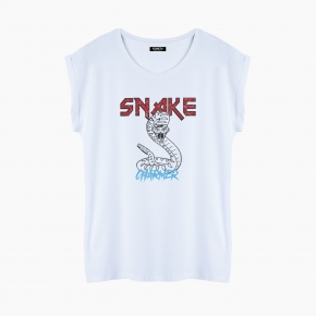 Camiseta SNAKE CHARMER relaxed fit mujer