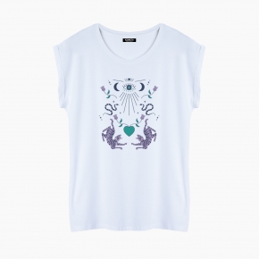 Camiseta LOVE TIGERS relaxed fit mujer
