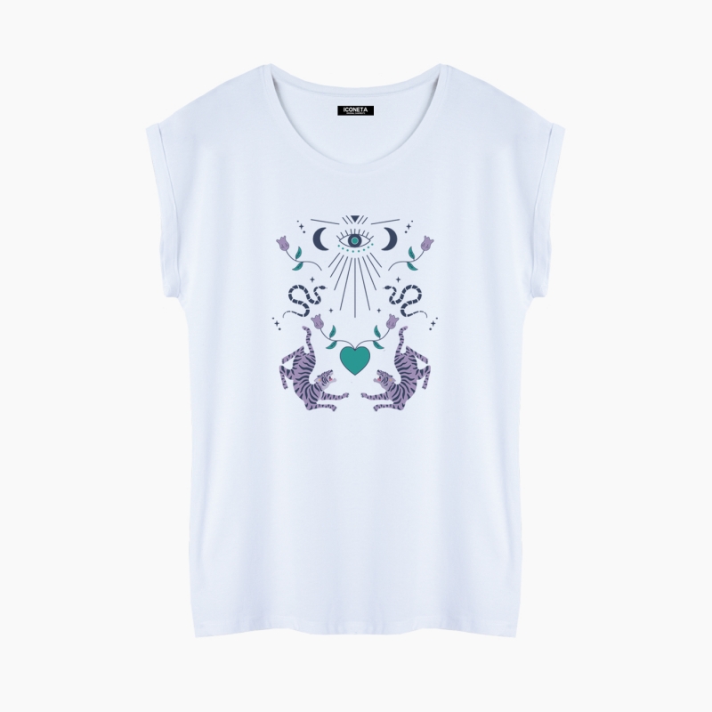 LOVE TIGERS T-Shirt relaxed fit woman