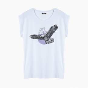 Camiseta STAY WILD relaxed fit mujer