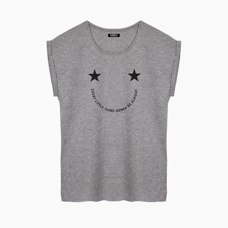 Camiseta SMILING relaxed fit mujer