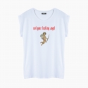 Camiseta NOT YOUR ANGEL relaxed fit mujer
