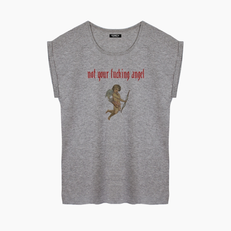 NOT YOUR ANGEL T-Shirt relaxed fit woman