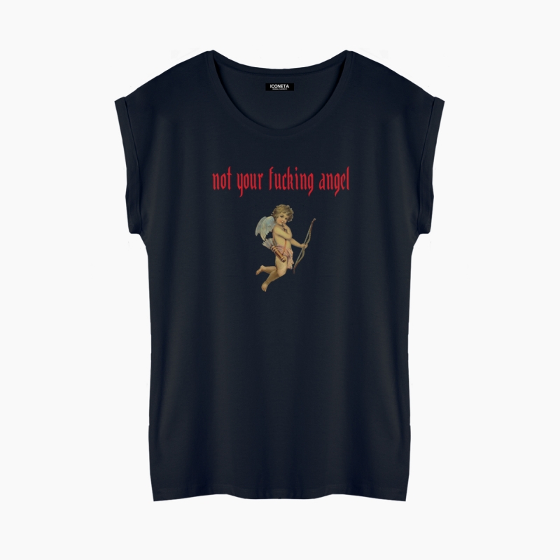 NOT YOUR ANGEL T-Shirt relaxed fit woman