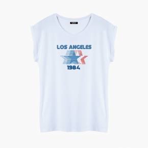 Camiseta LOS ANGELES 1984 relaxed fit mujer