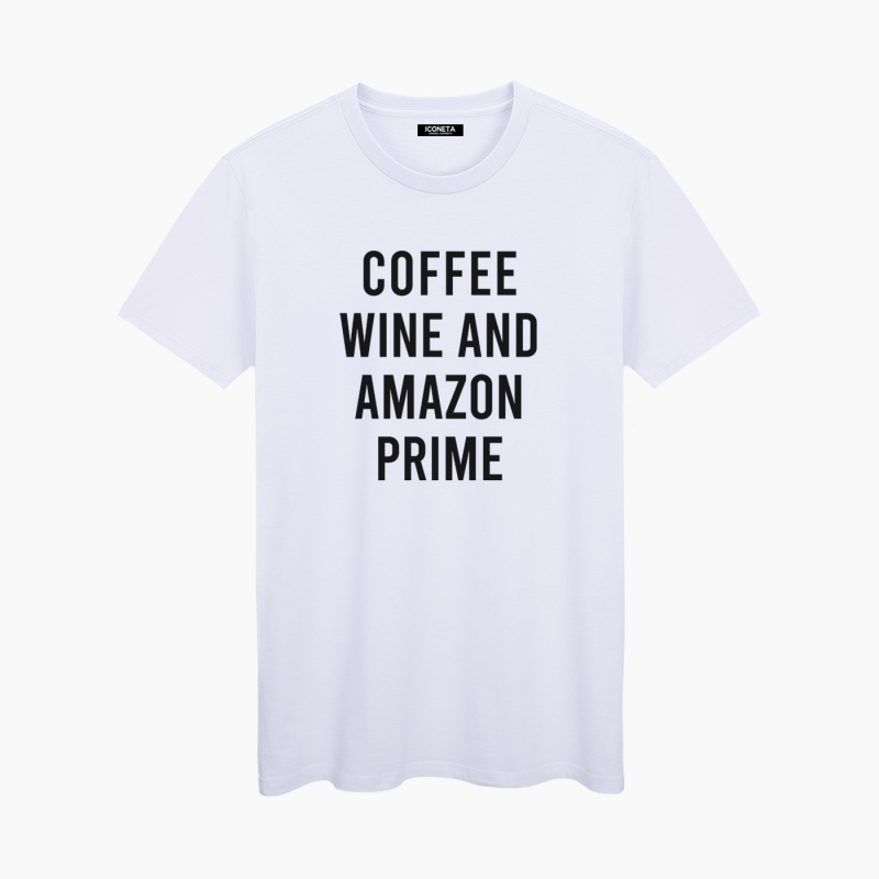 Camiseta COFFE & WINE unisex
