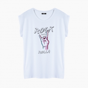 Camiseta ROCK & ROLLA relaxed fit mujer