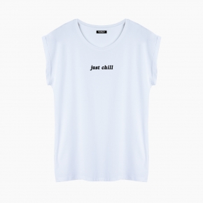 Camiseta JUST CHILL relaxed fit mujer
