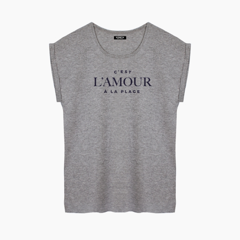 Camiseta L'AMOUR relaxed fit mujer