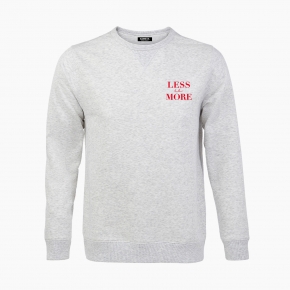 RED LESS IS MORE unisex Sweatshirt
